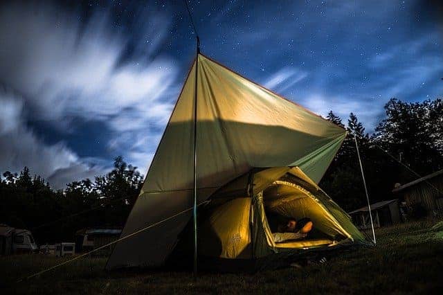 how to cool a tent with electricity